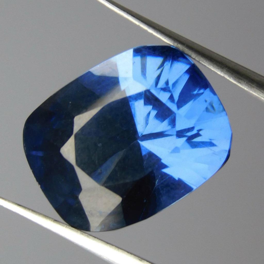 Natural Blue Tanzanite Loose Gemstone 10.23 ct Cushion Shape for Jewelry Making and Gem Collections