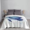 Whale Watercolor Galaxy Throw Blanket For Sofa Thin Fluffy Softs Softest Warm Blankets