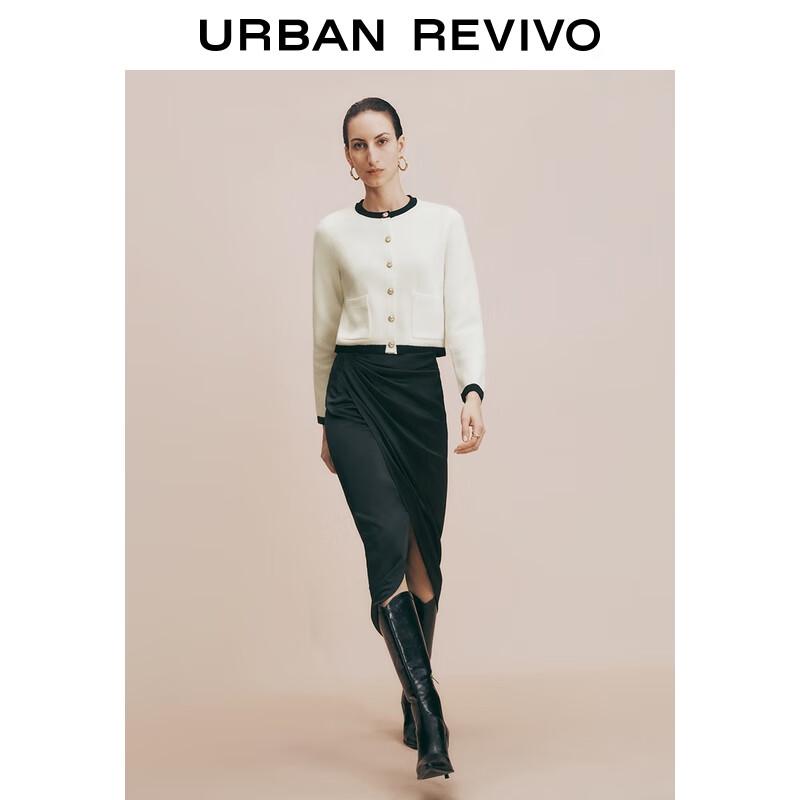 

UR 2025 Осень Женский Элегантный Контрастный Вязаный Кардиган L