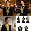 Gold Thread Collar Trim Sewing Applique For Handmade Suits And Dance Costume Clothing Embellishment Sewing Accessories