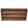 Cross-Border Commemorative Coin Display Stand - Single-Layer Flat Pine Wood Burnt Finish for Coin Display & Authentication.