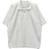 HOMME PLISSE ISSEY MIYAKE HP53FJ001 White Short Sleeve Pleated Shirt Tops 2 whiteUsed