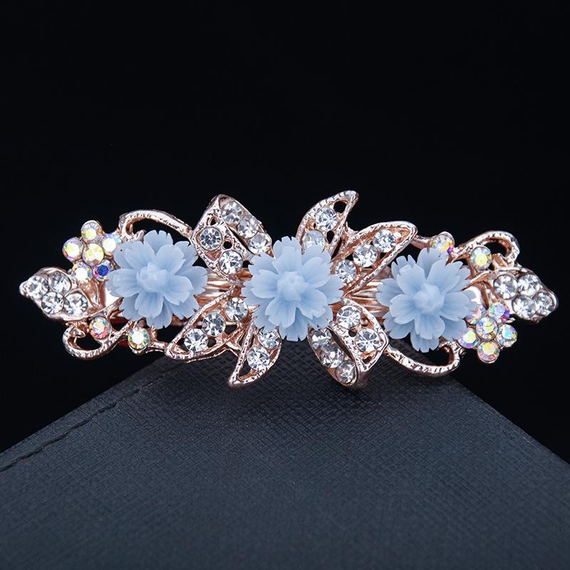 Hair Accessories Rhinestone Bow Hair Clip, Adult Pearl Horizontal Clip, Ponytail Clip, Top Clip, Spring Clip, Small Pearl Hair Clip