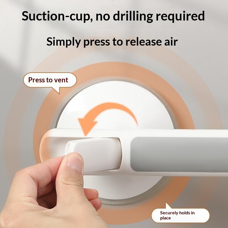 Showers Grab Bars No-Drill Grab Bar Bathroom Handle Anti Slip Safety Suction Cups Bathtub Grab Bar For Elderly Children Support