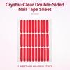 Doppelseitiges Nagelkunst-Klebeband Nagelkunst-Display Rückstandsfreies Klebeband Falsche Nägel Displayständer Kleber Transparentes Wasserdichtes Klebeband