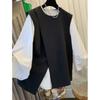 Women's Spring and Autumn Temperament Suit Vest Solid Color Simple Korean Version Top