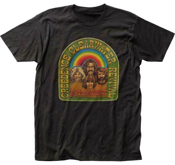 CREEDENCE CLEARWATER REVIVAL In Concert T SHIRT S-2XL New Official Impact Merch