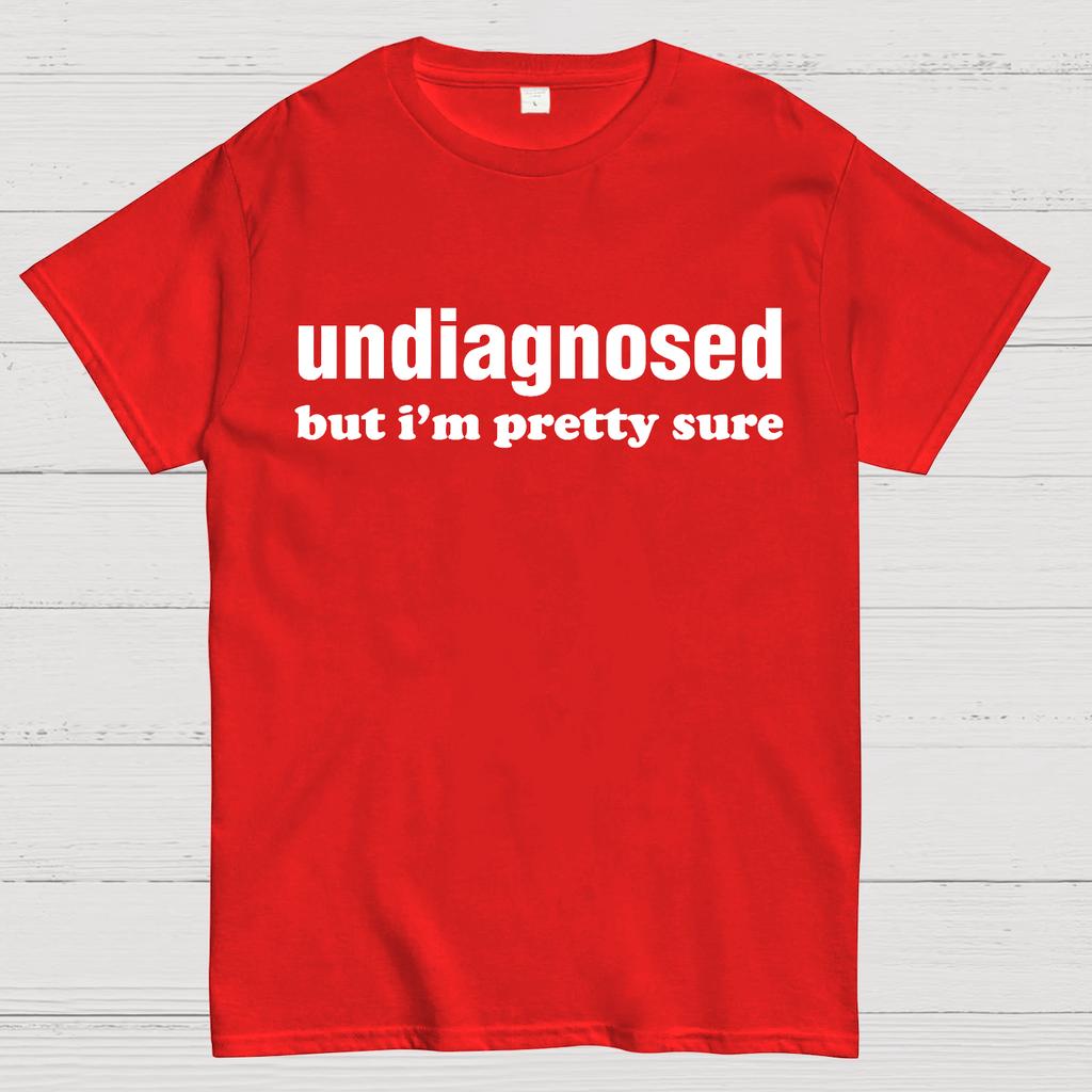 Undiagnosed But I'm Pretty Sure Autism Meme Cotton Summer Casual Cool Loose T-Shirt