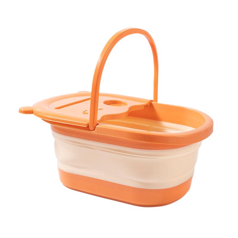 Zusammenklappbares Fußbadbecken mit Massage-Design und tiefem, platzsparendem Eimer zum Einweichen