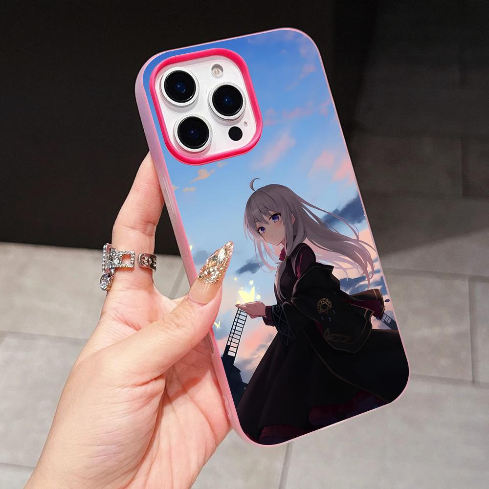 

Wandering Witch Elaina Jelly Double layer Rose Red Mobile Phone Case for iPhone 17 16 15 14 13 12 11 Air Pro Max Plus Protective iPhone 16 Pro Max