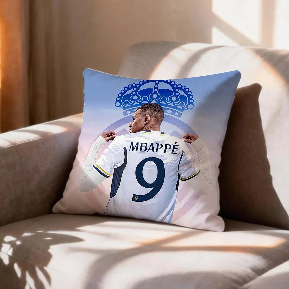 FOOTBALL K-Kylian Mbappé Pillow Case Pattern Printed Pillowcase For Living Room Sofa Cushion Cover
