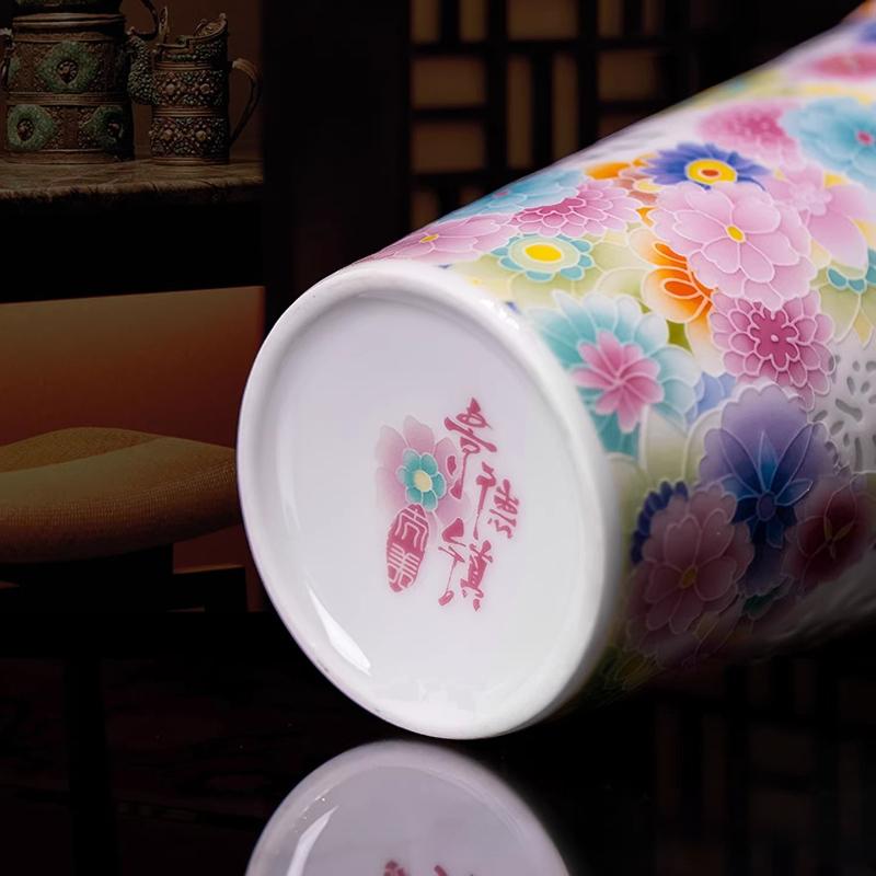 Creative Relief Floral Exquisite Ceramic Tea Cup Summer Cold Drinks Cola Cups Office Mug Household Drinkware