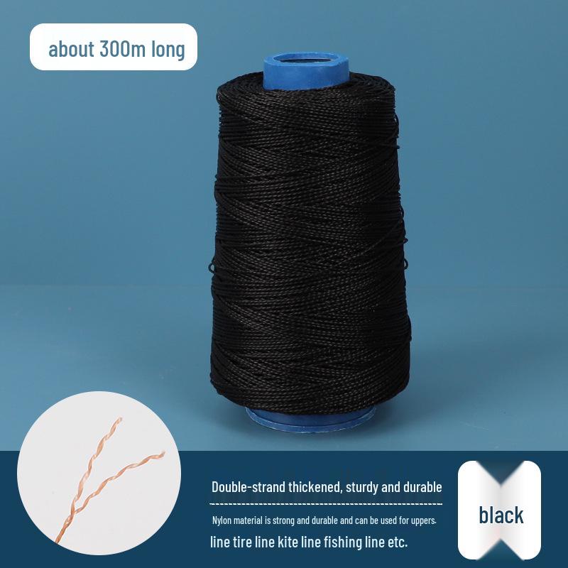 Shoe & Tire Repair Nylon Thread Set: Ideal for Shoes, Kites, Fishing, Hand Sewing, and Binding with Needle.