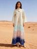 Dubai Arabian Fashion: High-End Embroidered Gradient Jacquard Long Robe