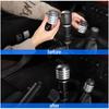 Gear Shift Knob Head Trim Cover Gear Shift Decoration Shifter Headcover Carbon Fiber Decoration Fit Toyota FJ Cruiser 2007-2021 (Silver)