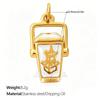 Luxury 3D Landmark Pendant Cocktail Glass Ornament