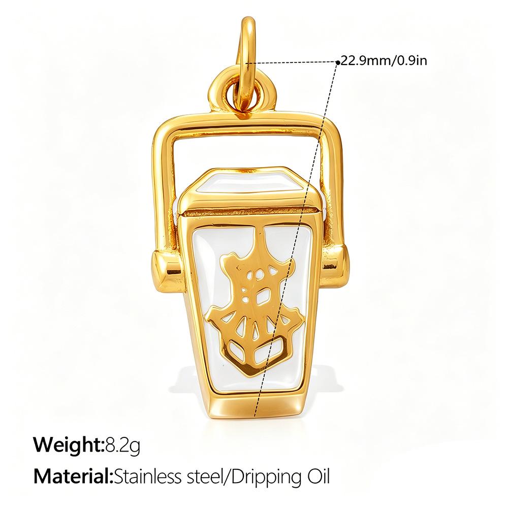 Luxury 3D Landmark Pendant Cocktail Glass Ornament