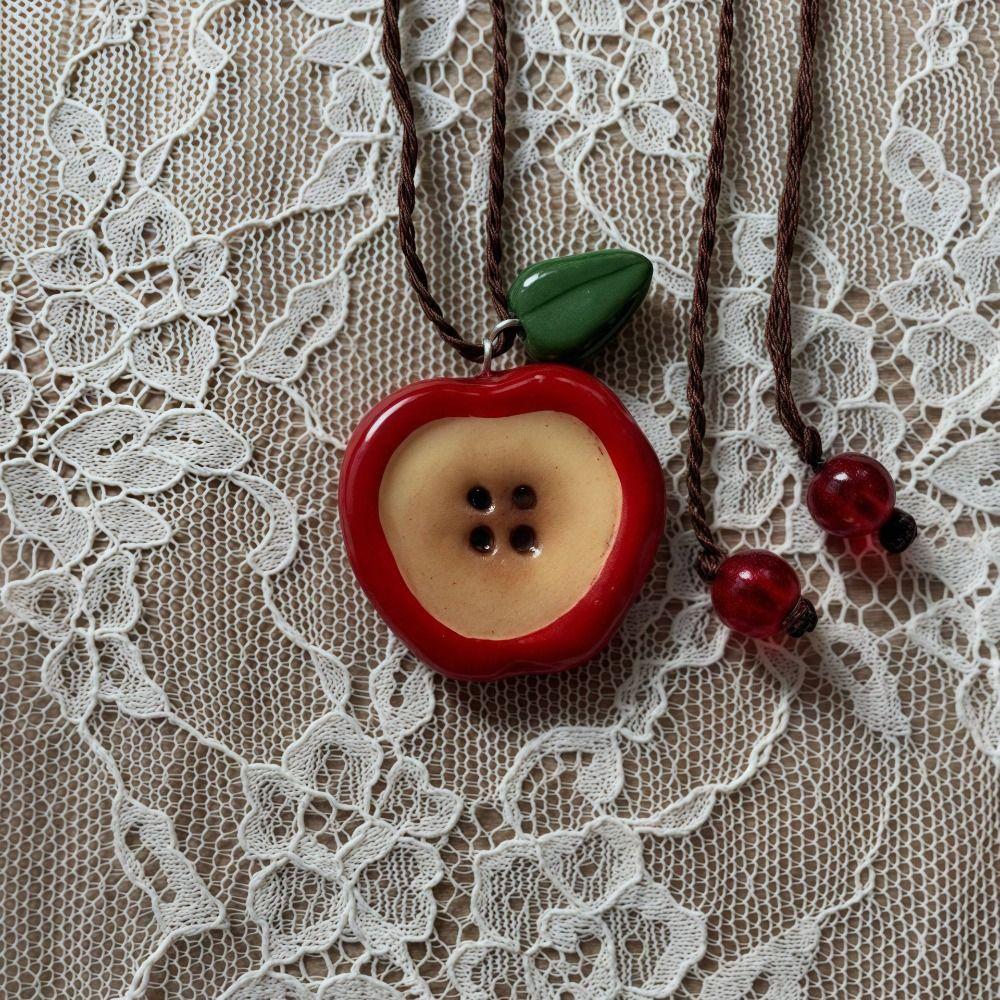 Drop Oil Craft Finish Enamel Mini Pendants 3D Vegetable Drop Oil Beads Keychain Ornament Decor