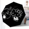1pc Hello Kitty Love HeartUmbrella with Plastic Handle,Suitable for All Seasons Home Travel Outdoor UmbrellaSanlio164