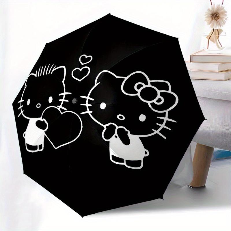 1pc Hello Kitty Love HeartUmbrella with Plastic Handle,Suitable for All Seasons Home Travel Outdoor UmbrellaSanlio164