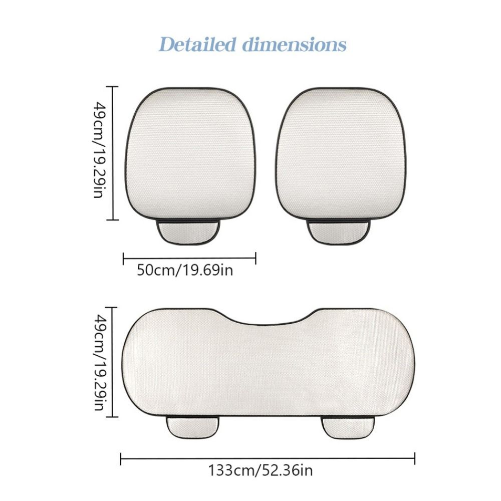 Breathable Car Seat Cushion Ice Silk Front/Rear Auto Seat Pad Soft Car Cool Seat Mat Four Seasons