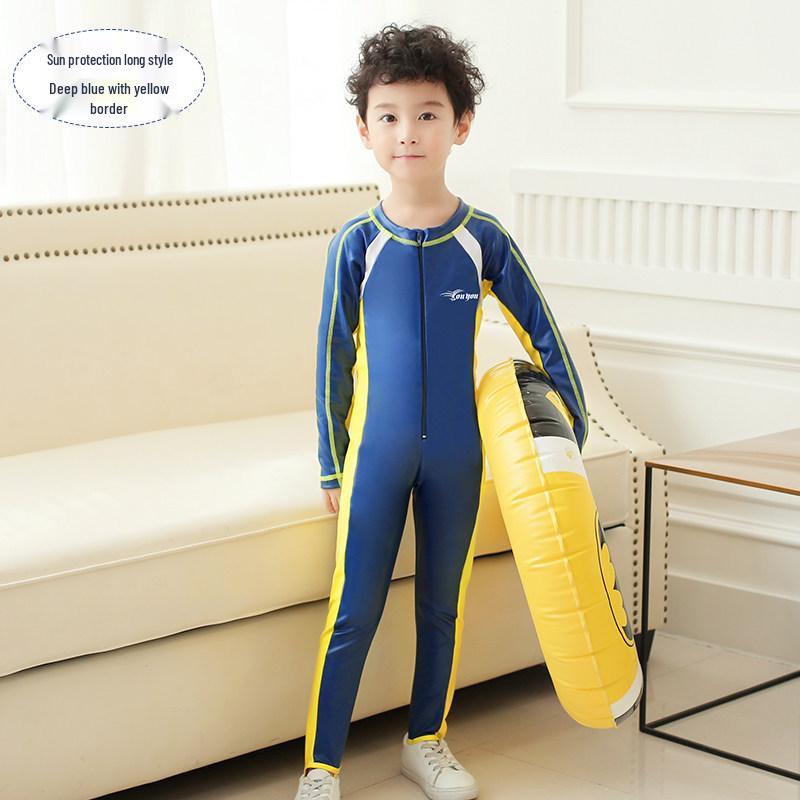 Costumi da bagno per bambini: Costume Intero da Ragazza (Manica Lunga/Corta) & Muta a Pantaloncino per Bambini/Ragazzi
