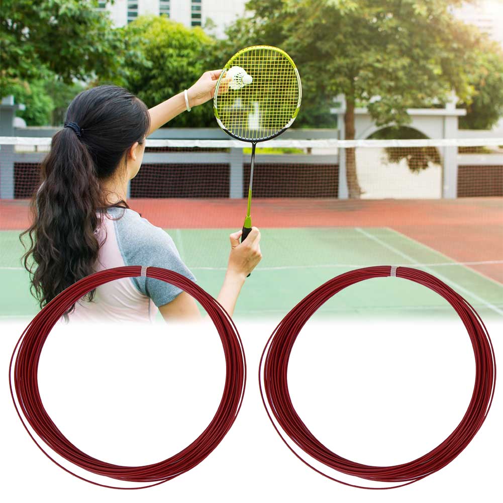 2 pcs Durable 10m High Flexibility Badminton String Line Training Racket Racquet Lines