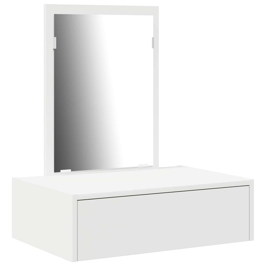 Toeletta con Cassetti Bianca 60 x 40 x 70 cm Legno Ingegnerizzato