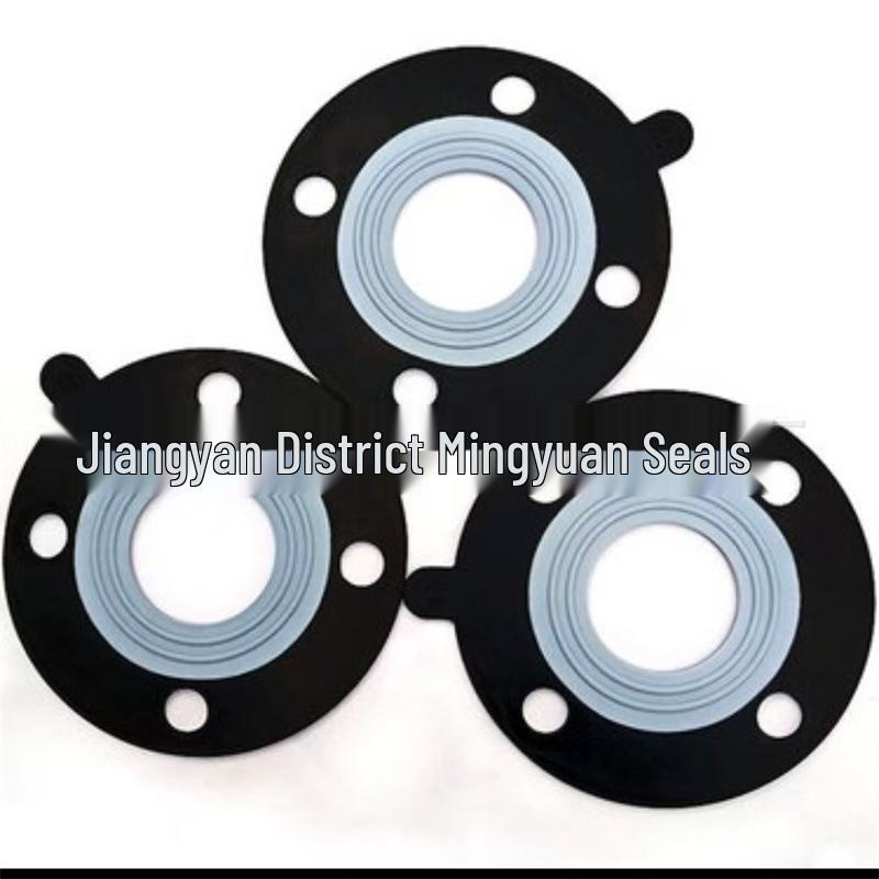 PTFE+EPDM High-Temp Elastic Composite Gasket, 1-Piece Min Order.