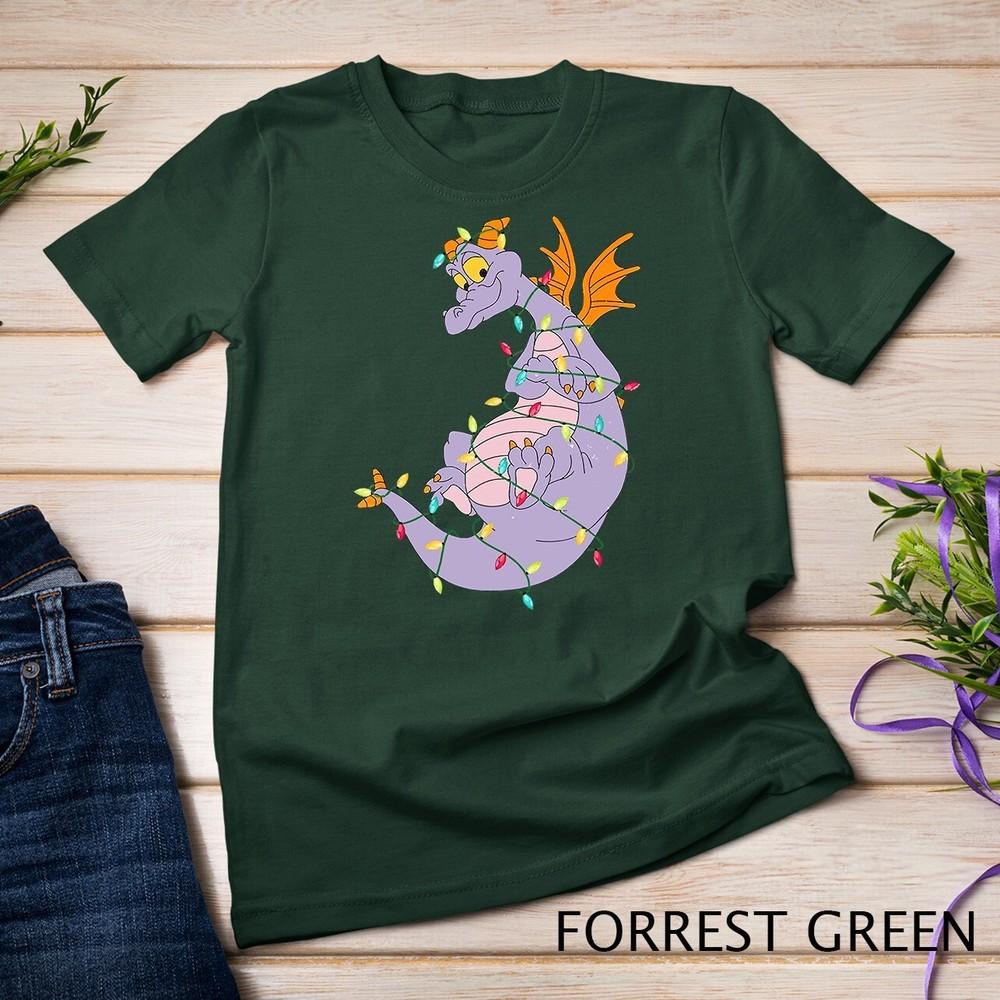 

Funny Cute Figment Lights Christmas Lover Animals Lover Tee Unisex T-shirt 4XL