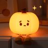 Halloween Pumpkin Night Lights Cute Soft Silicone Safe Lamp Decorations Timing Dimmable Bedside Decor Kids Baby Halloween Gifts