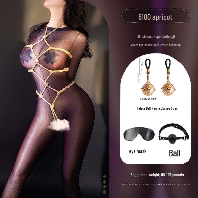 Bondage Training Kit: Rope & Lingerie for Couples - Bed Restraint Straps & Sexy Toys.