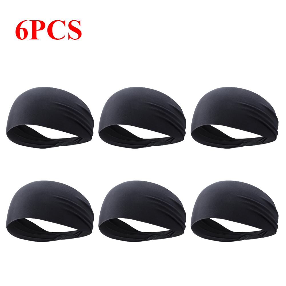1-6PCS Elastic Sports Headband Men Women Fitness Yoga Gym Head Band Anti-slip Breathable Hair Sweatband for Outdoor Running