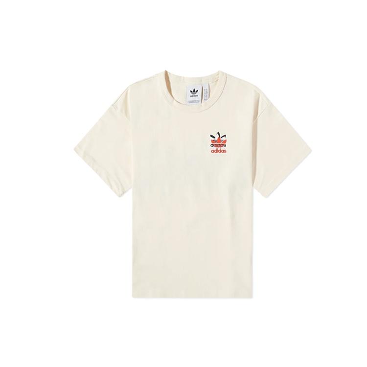 adidas originals Casual Sports Breathable Round Neck Short Sleeve White Men s H62577 S
