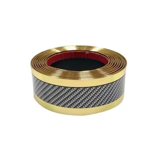 Carbon Fiber Car Door Protector Stickers Scratch-resistant Film Auto Trunk Sill Scuff Guard Tape for Enhanced Sealing Noise Reduction