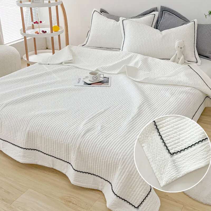 Bubble Yarn Blanket - Single/Queen Size Summer Bedspread, Lace Quilt for Bed & Sofa (Pillowcase Sold Separately)