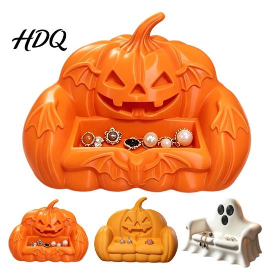 Desk Decoration 3D Printed Ghost Pumpkin Sofa Ornaments Spooky Cute Halloween Decor