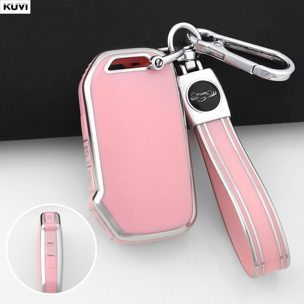 Women Tpu Car Smart Key Case Cover Fob Keychain For Kia Sportage R Gt Stinger Sorento Ceed Cerato Forte Niro Soul Telluride