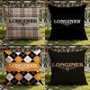Classic Brand L-Longines Cushion Cover Home & Car Dual-Scene Pillow Cover: Reversible for Premium Comfort