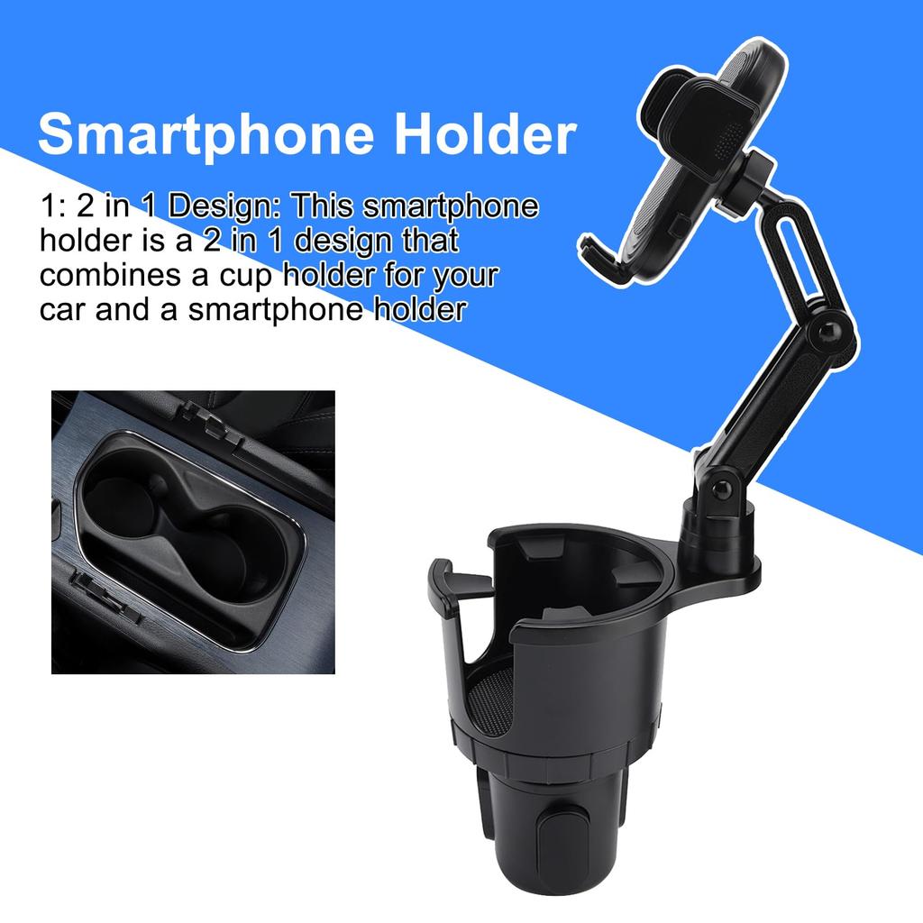 Bruce Shark Car Phone Car Cup Drink Phone Inch Phone Car Mechanical 360 Degree Rotation with Cup Holder & Holder, 2-in-1 Holder, Holder, Holder,