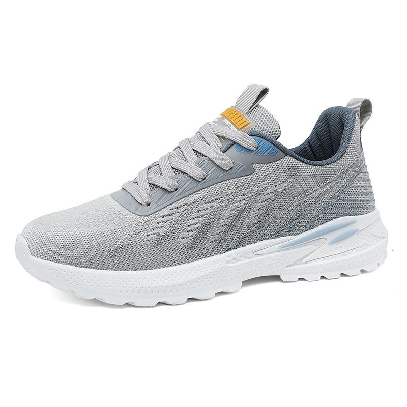 Men's Shoes 2025 New Spring Fly-woven Lightweight Soft-soled Running Shoes Youth Sports and Leisure Winter Dad Shoes
