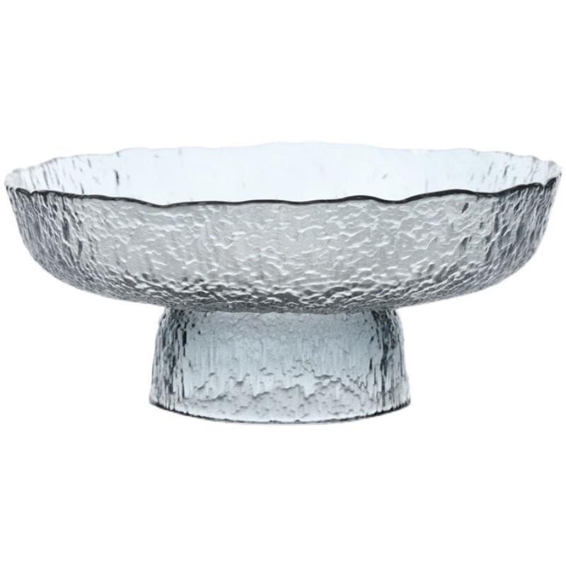 Стеклянная сервировочная тарелка LISM на высокой подставке