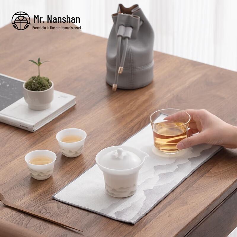 Nanshan Ink Landscape Ceramic Travel Tea Set