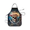 Classic Pirate Apron, Adjustable Waterproof Polyester Kitchen Apron For Men And Women Cooking, Baking, BBQ, Coffee Shop, Housewarming Gift, 25x29 Inch