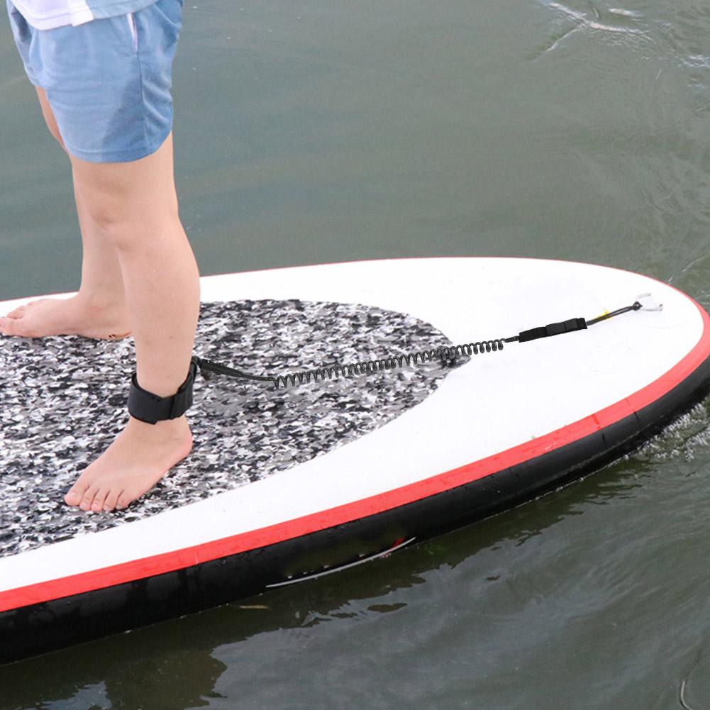 Bodyboard TPU Surfbrett Gekräuseltes Handgelenk-Leash Wasserbrett Surfing Zubehör 7MM 10ft Transparent