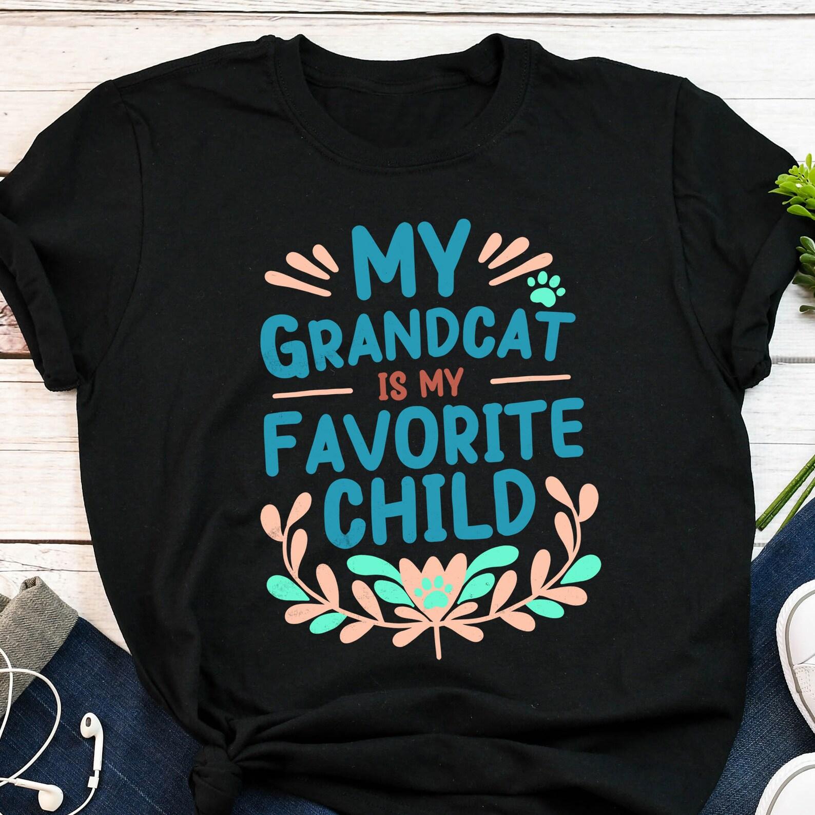 Mother s Day Grandcat Shirt, Cat Grandmother, Cat Mom, , Funny Cat Lover Gift, Cute Cat T-shirt, Pet Tee Top, Fur Kid 100