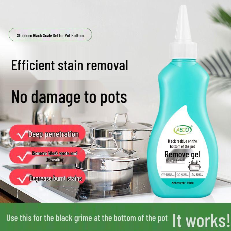 Pot Bottom Black Stain Cleaner Gel for Cast Iron & Stainless Steel Cookware