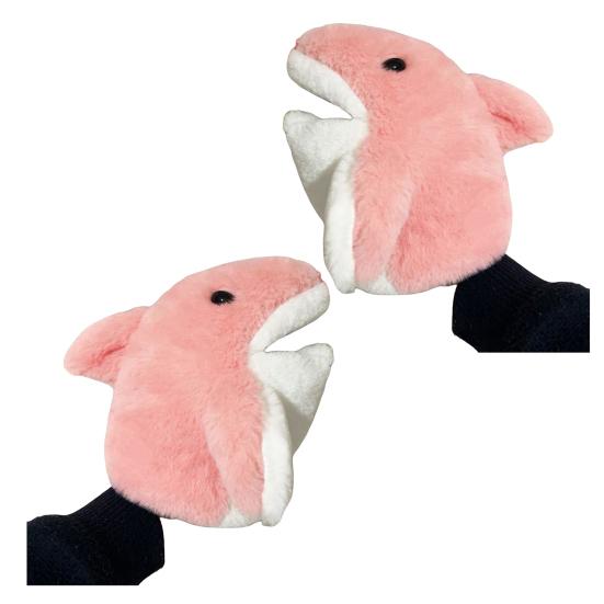 11" Hai Handpuppe Stofftier Ozeantiere Handpuppe mit beweglichem Maul Weiches Plüsch Hai Spielzeug für Kinder Rollenspiel Lehre Geschenk