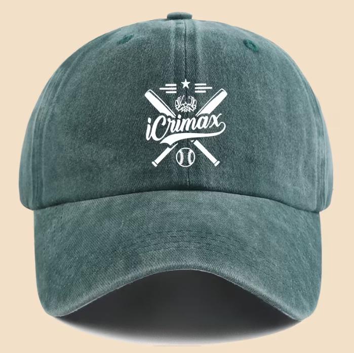 Retro Letter Distressed Baseball Cap with 3D Soft Brim and Sun Protection Visor