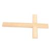 Wooden Crucifix Wall Decor 30cm Simple Smoothly Polished Wood Wall Hanging Crucifix
